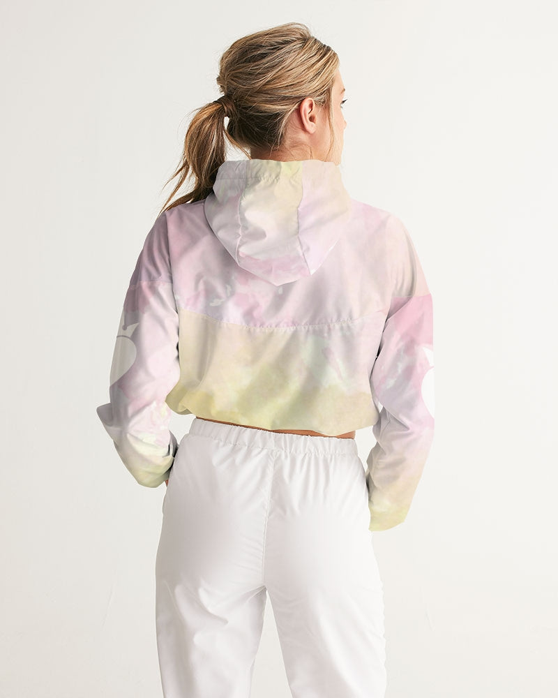 Faded dreams Women's Cropped Windbreaker