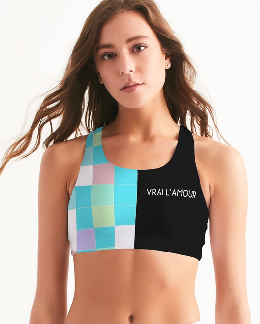 Half and half Women's Seamless Sports Bra