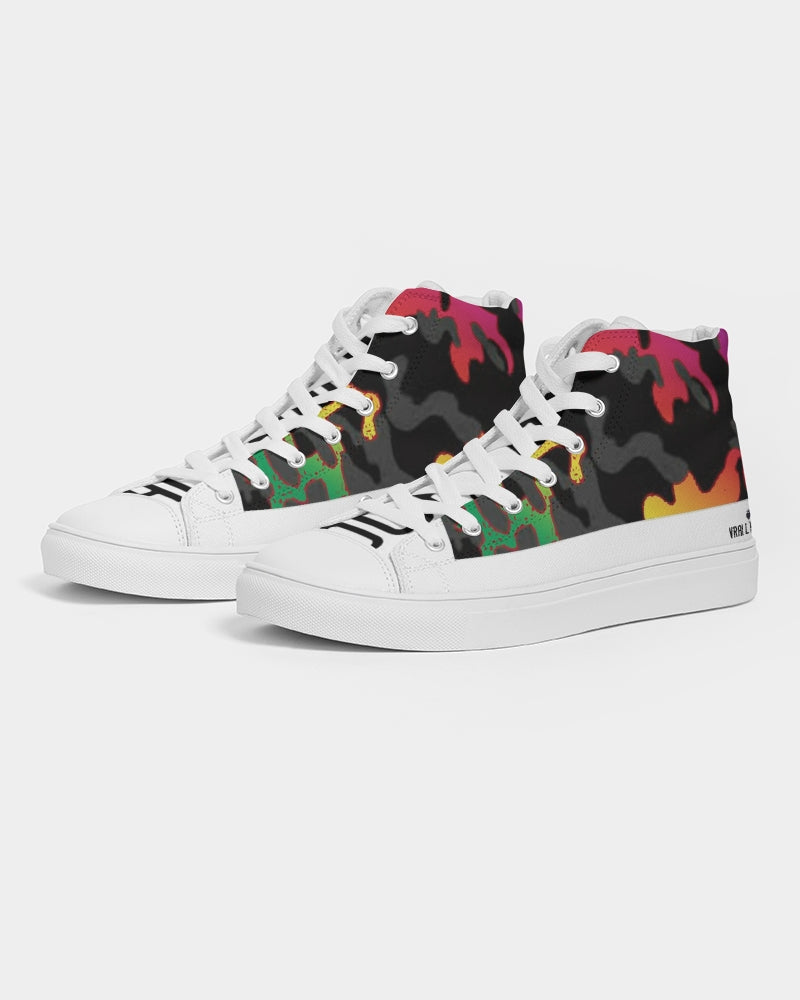 Flashy Camo Men's Hightop Canvas Shoe