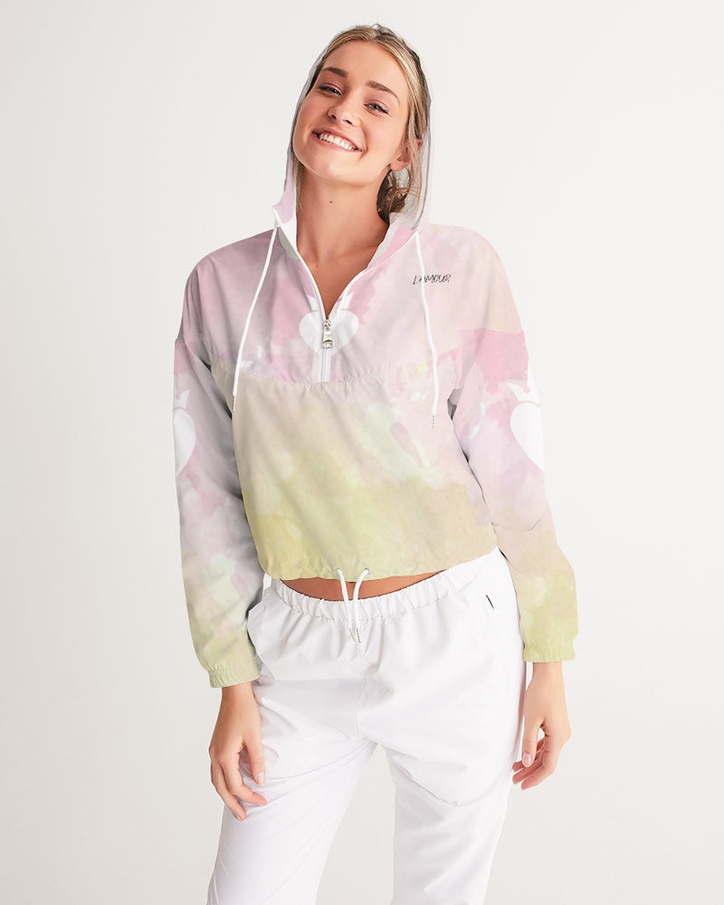 Faded dreams Women's Cropped Windbreaker