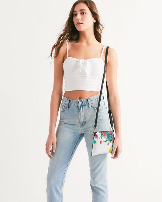 Digital Flowers Wristlet