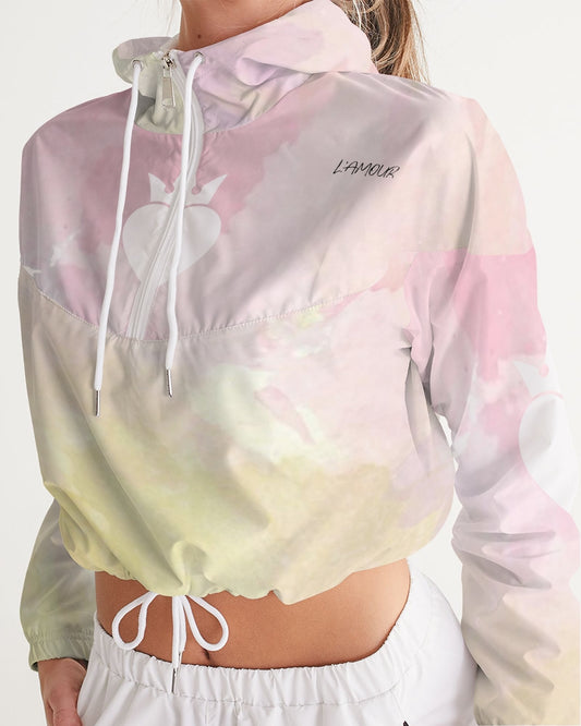 Faded dreams Women's Cropped Windbreaker