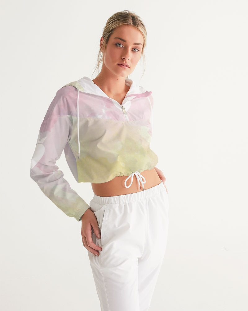 Faded dreams Women's Cropped Windbreaker