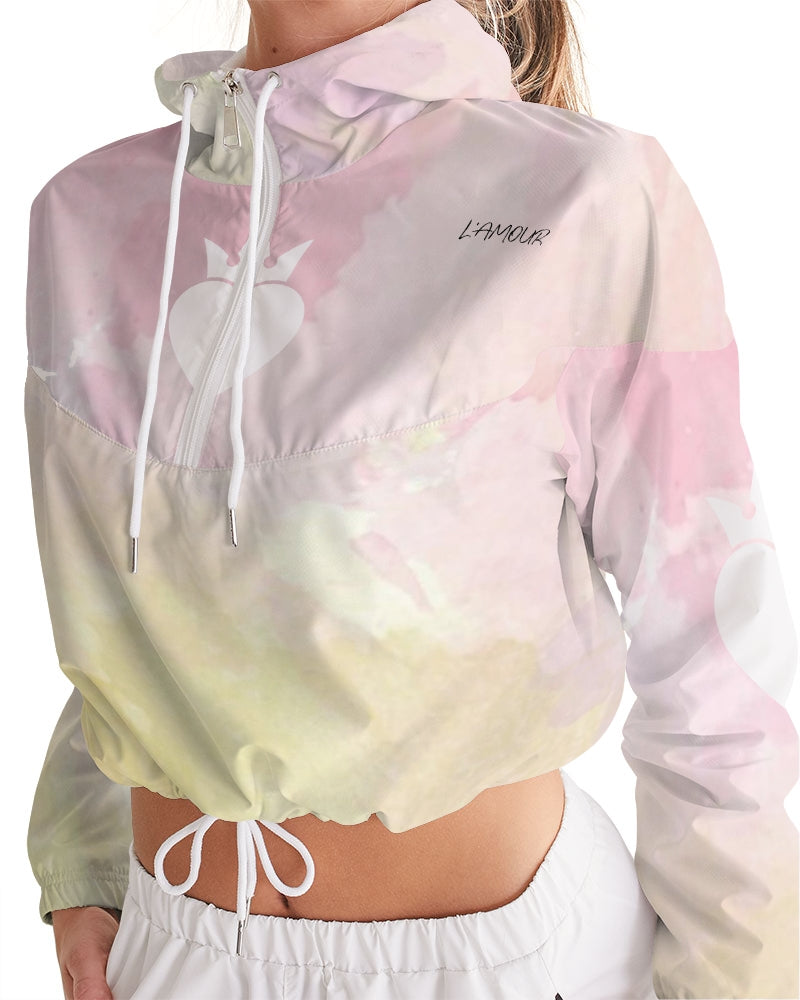 Faded dreams Women's Cropped Windbreaker