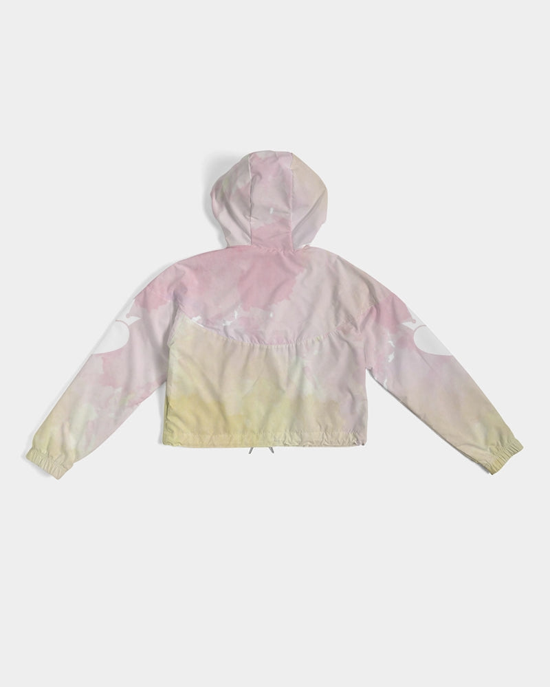 Faded dreams Women's Cropped Windbreaker