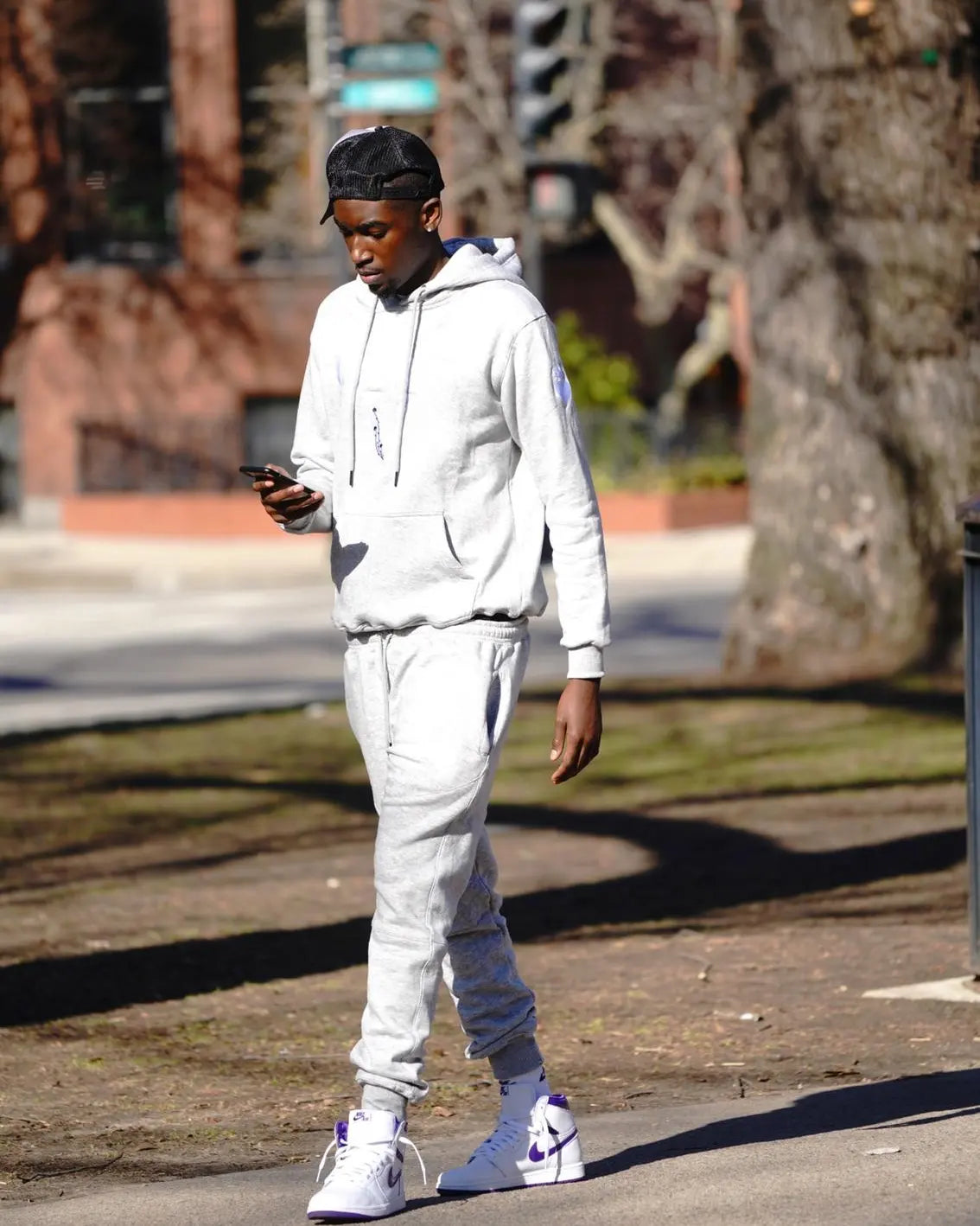 Grey sweatsuit outlet