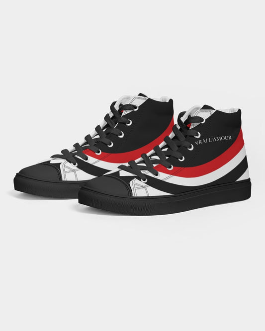 Black Label Men's High-top Canvas Shoe - Black