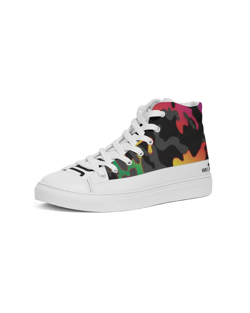 Flashy Camo Men's Hightop Canvas Shoe