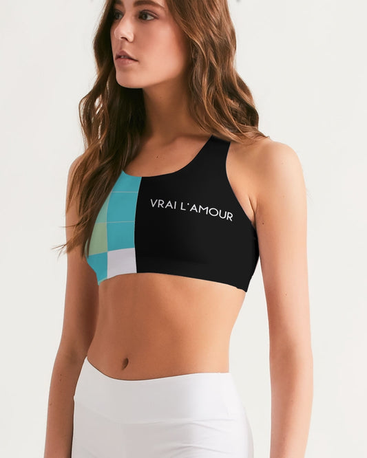 Half and half Women's Seamless Sports Bra